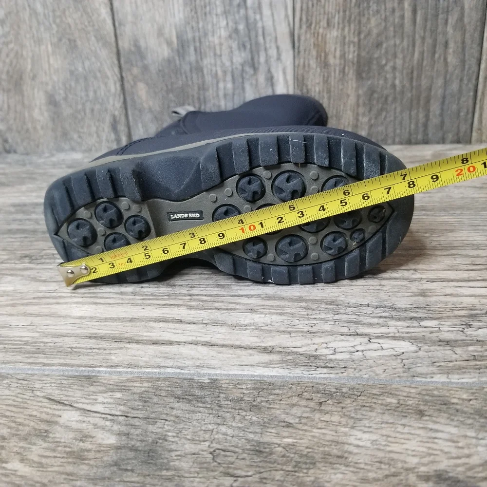 Land's End Velcro Snow Boots Blue Unisex Size 10M